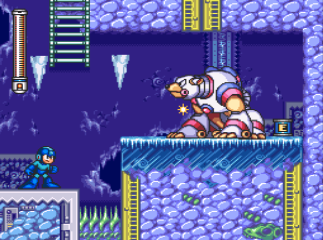 Mega Man 7 screenshot - Freeze Man